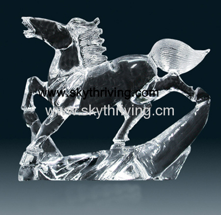 crystal animals, crystal horse