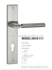 Zinc wood door handle