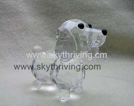 crystal animals, crystal dog