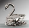 crystal animals, crystal swan, glass swan