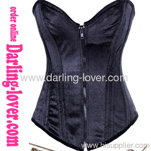 New Steel Boned Zipper Corset