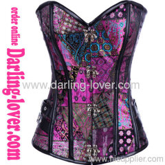 New Fashion Print Leather Corset