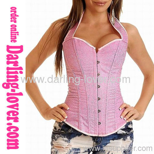 Sexy New Stripe Pink Corset