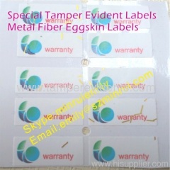 Special Metallic Destructible Labels