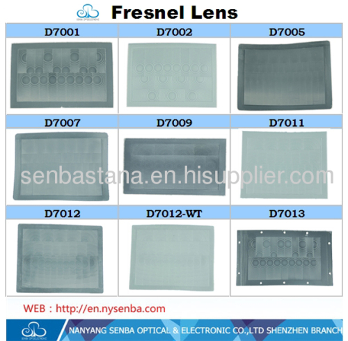 PIR Sensor Fresnel Lens for Motion Detector Application D7012WT