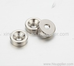 Countersunk magnet N42 Nickel