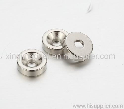 Countersunk magnet N42 Nickel