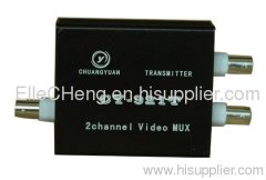 2ch coaxial video multiplexer