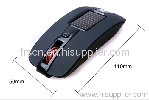 Sun rechargeble 2.4Ghz wireless solar power mouse without battery