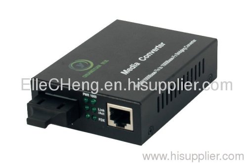 Gigabit ethernet fiber media converter