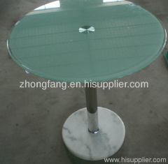Foldable tempered glass coffee table