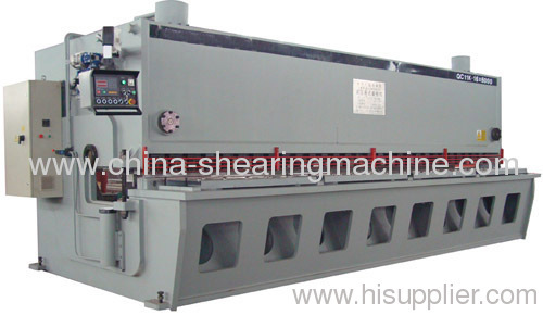 Hydraulic guillotine shearing machine