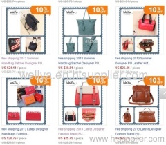 free shipping world wide lady female women leather handbags ladies bags