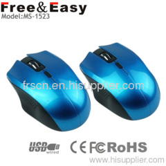 Colorful silver surface FCC standard notebook optical mouse