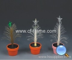 solar christmas tree night light