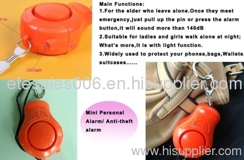 Portable emergency alarm personal guard system