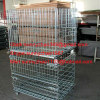 four wheel wire mesh container for supermarket