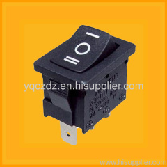 black on-off-on rocker switch