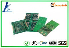 Green soldermask circuit board.double-sided bare board with rohs standard.