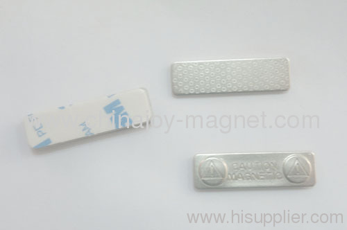 with 3M tape magnetic badge nickle plating