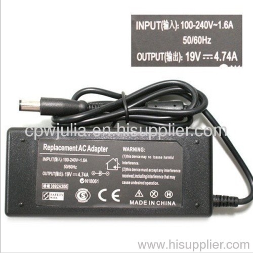 19V 4.74A 5.5x2.5 AC Adapter Replacment Laptop AC Power Adapter Charger for Lenovo ,Asus,Toshiba