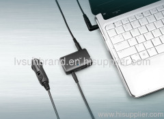 65W Mini Universal Laptop DC Adaptor in the car