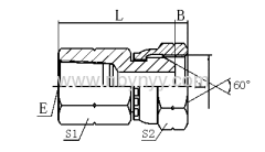 STRAIGHT HYDRAULIC ADAPTORS HYDRAULIK ADAPTERS