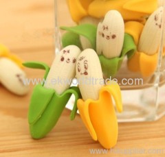 Banana style eraser, novelty eraser