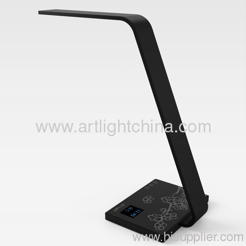 8W Time and Temperature Displayed Office LED Desk Lamp