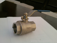 Hebei factory 2 piece stainless steel ball valve, 1000wog, full bore