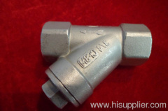 Hebei factory stainless steel Y type check valve, 800wog