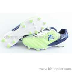 Soccer Shoes With PU Upper/TPU Outsole, OEM and ODM service are Welcomed