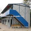 Double Storey Prefabricated Steel Houses with Corrugated Steel Sheet