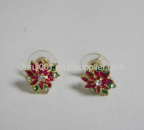 Fashion earring with colorful crystals