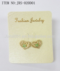 Fashion earring with colorful crystals