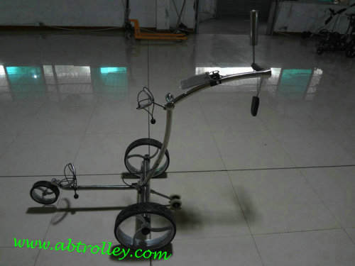 Stainless steel remote golf trolley