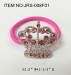 Fashion hair ornament with colorful crystals and painting