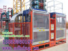 1t double cage building hoist construction elavator CE certification cargo freight lifting building material 1000 kg