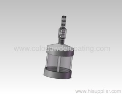 MAY 2013 NEWEST Portable with glass powder bottle for testing and laboratory use Manual electrostatic paint gun