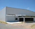 Hot Dip Galvanized Steel Aircraft Hangar with Rock Wool Sandwich Panel