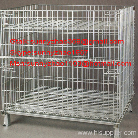 Foldable Mesh Container/ Collapsible Metal Container