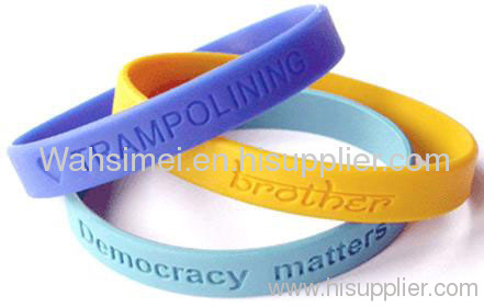 Personalized printed silicone bracelet for promotional gift