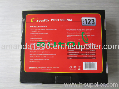 2013 Launch CPR123 CRP 123 Auto Code Reader Scanner Creader Professional CRP123 CRP-123
