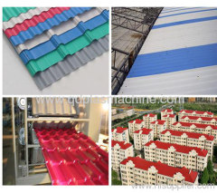 UPVC roof corrugated sheet title production line