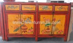 Antique hand painted consoles