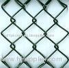 Powder coated black chain link mesh , durable , Low carbon steel