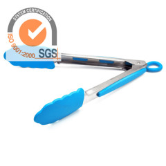 silicone kitchen food tongs with FDA certification