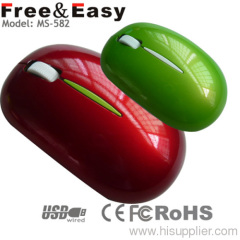 OEM logo printing USB driver slim wired mouse