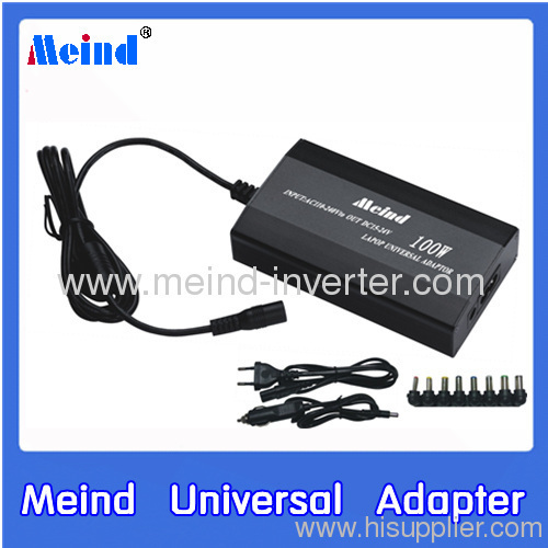 Meind Universal Laptop Adapter 100W Two in One(AC&Car)