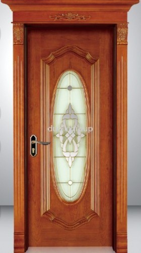 Solid Wood Glass Front Doors